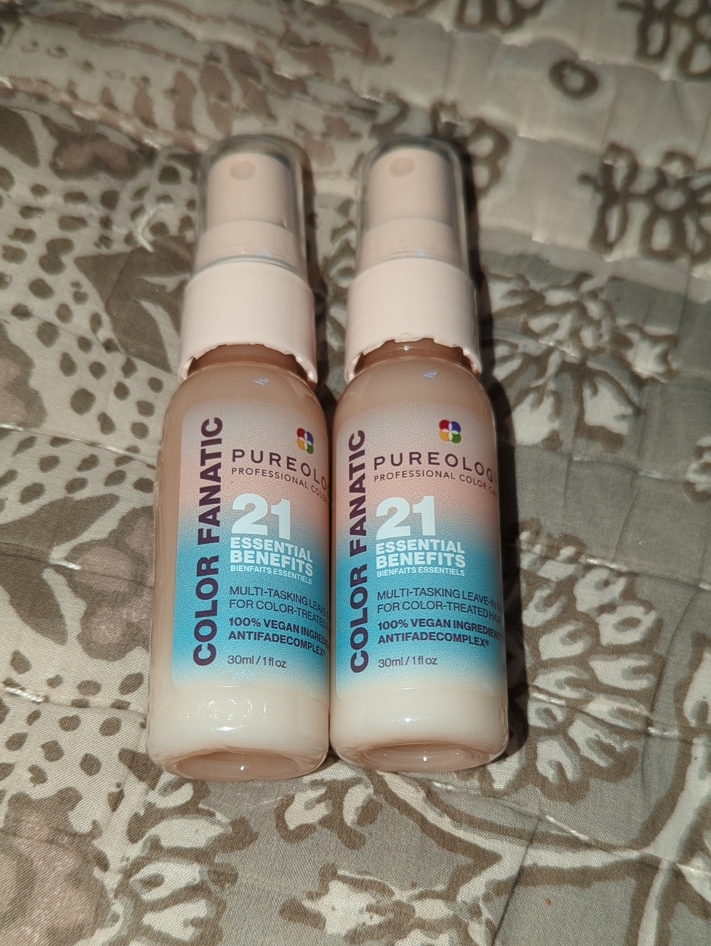 Bundle -Pureology Color Fanatic Leave-In Treatment Spray -2@1.Fl.Oz.